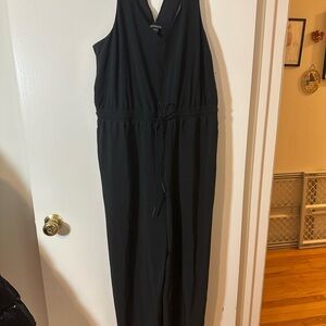 Athleta Classic Black Sleeveless Jumpsuit
